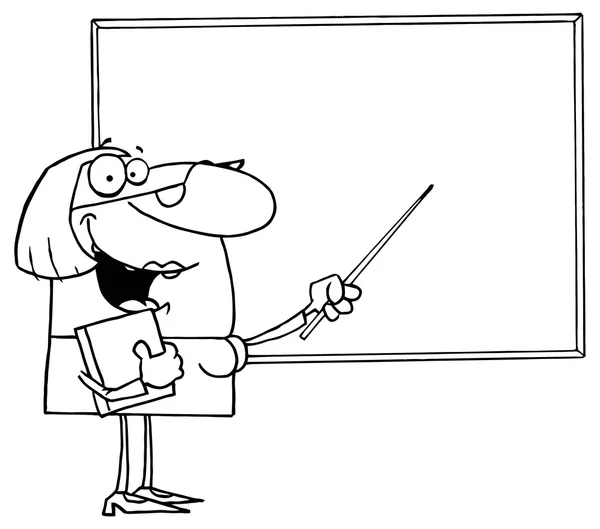 Cartoon female School Teacher