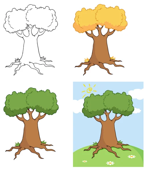 Cartoon Tree Illustrations.