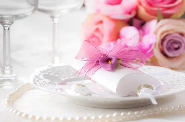 Wedding place setting