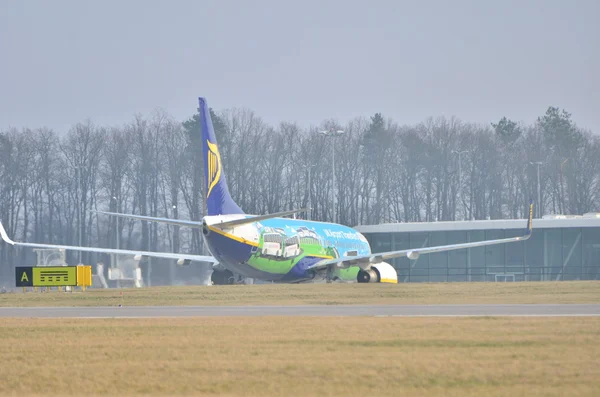 Ryanair plane in special painting
