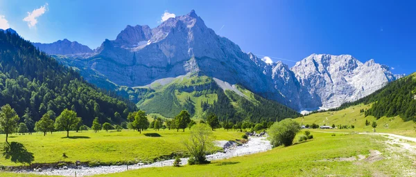 panorama landscape with alps mountains in Bavaria