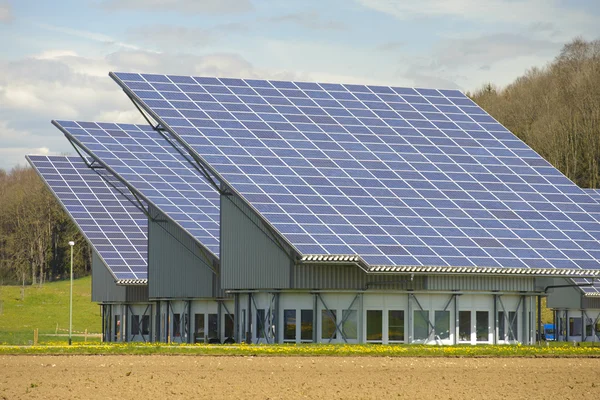 Solar system on industrial roof