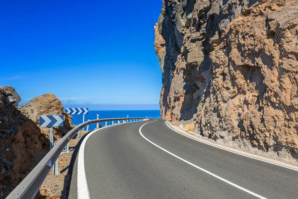 Coastline road on Gran Canaria island