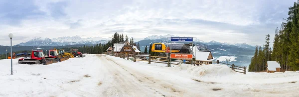 Panorama of Male Ciche ski resort near Zakopane