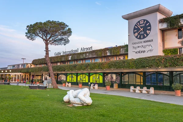 Monumental sculptures on Pisa International Airport, Italy