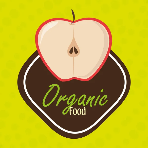 Organic food fruit icon