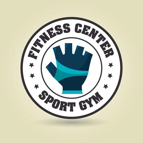 Glove sport gym icon