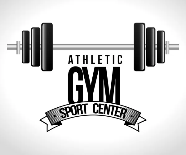 Cartoon athletic gym fitness sport design