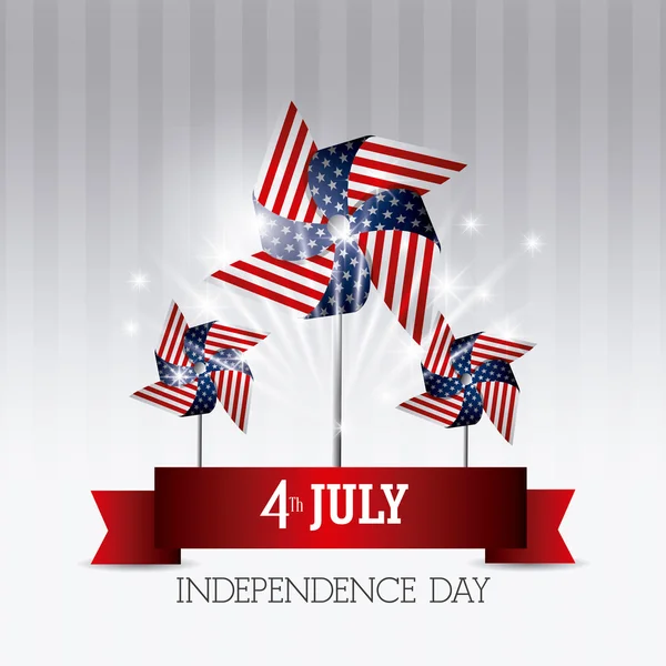 Independence day card design.