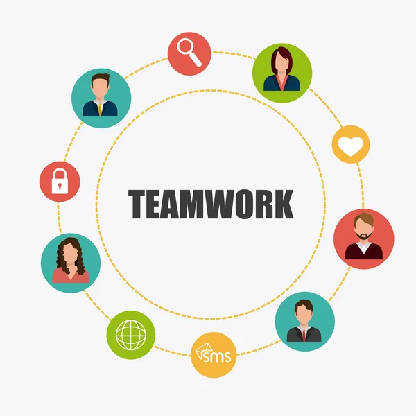 Business teamwork design.