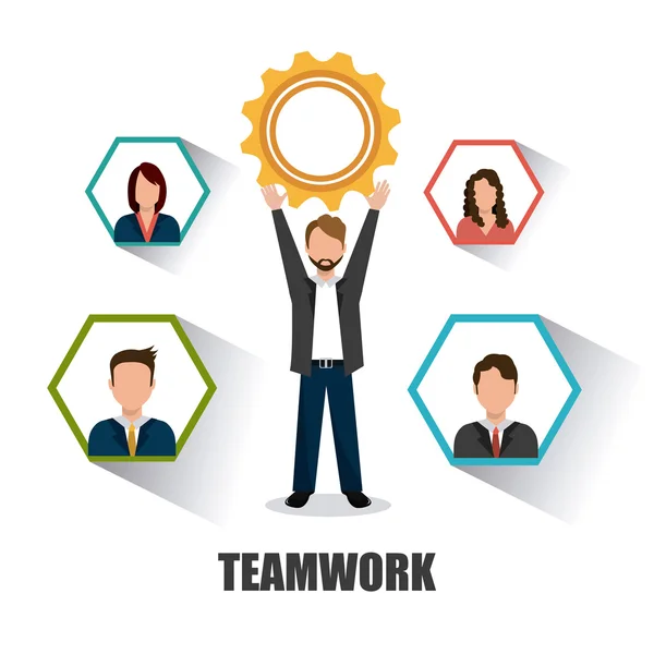 Business teamwork design.