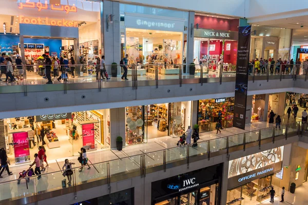 People shopping on Dubai Mall store center