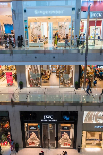 People shopping on Dubai Mall store center