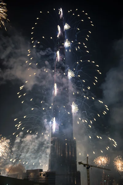 New Year Celebrations Fireworks at Burj Khalifa in Dubai