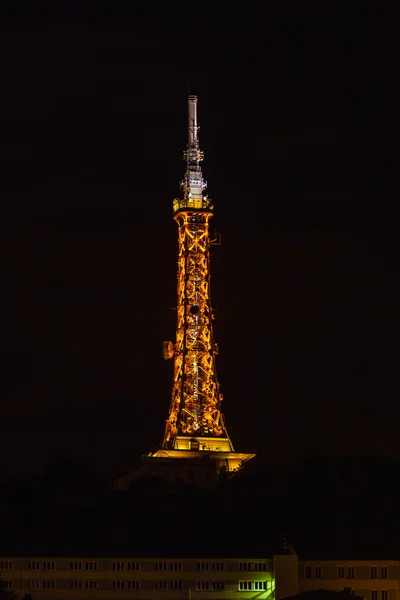 The TV Tower in Lyon, France at night