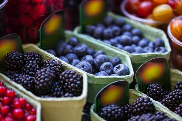 Mixed berries at eco market