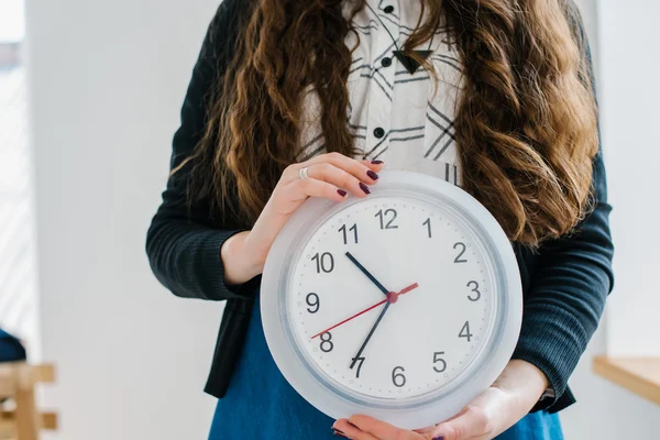 Large Clock In Hands