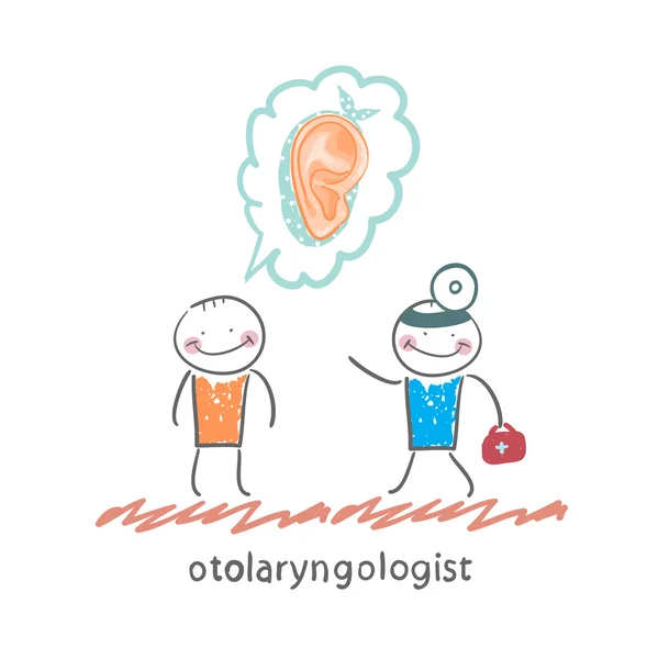 Otolaryngologist listens to a story