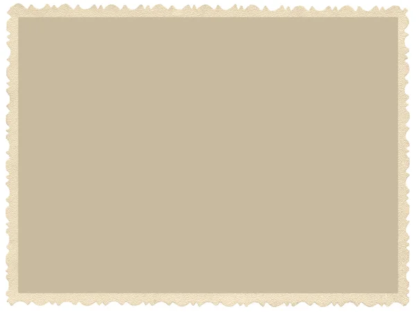 Old aged grunge edge sepia photo, blank empty horizontal background, isolated yellow beige vintage photograph picture card border frame, retro postcard copy space, large detailed closeup