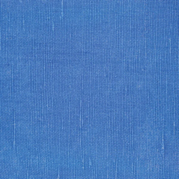 Natural Bright Blue Flax Fiber Linen Texture, Detailed Macro Closeup, Rustic Crumpled Vintage Textured Fabric Burlap Canvas Pattern, Horizontal Rough Background Copy Space