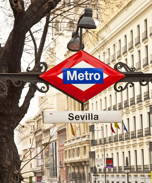 Metro sign in Paris, France