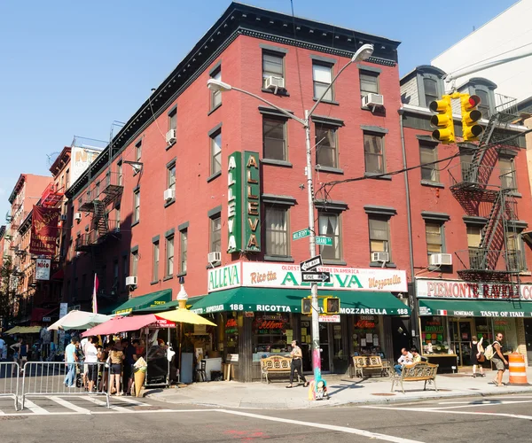 Typical italian store and deli at little Italy in New York City