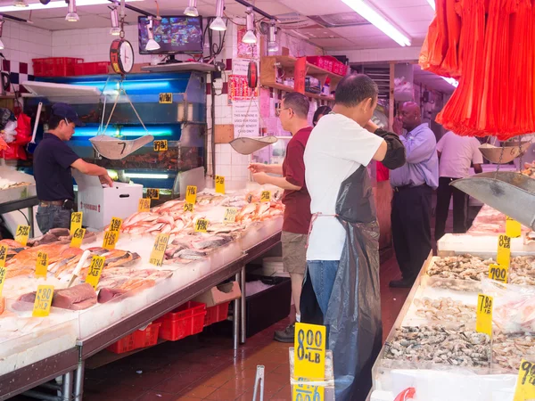 Fish market at Chinatown in New York City