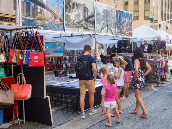 Street fair at 6th Avenue in midtown New York City