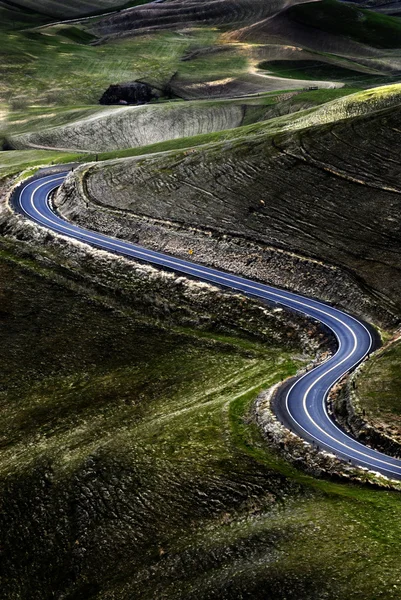 Curved Road Roadway Hills Hilly