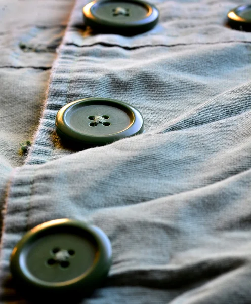 Green Buttons on Green Jacket