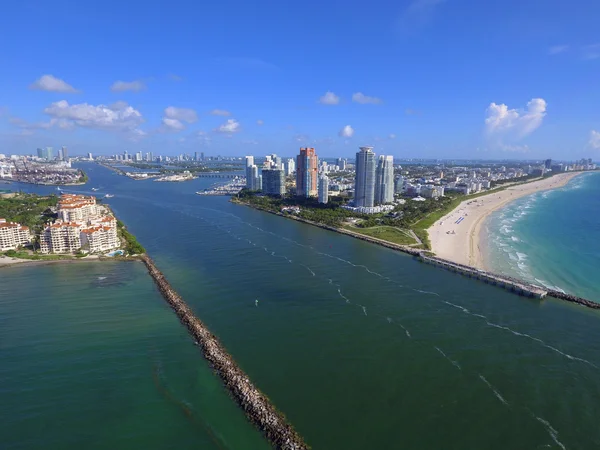 Aerial image of Government Cut Miami Beach