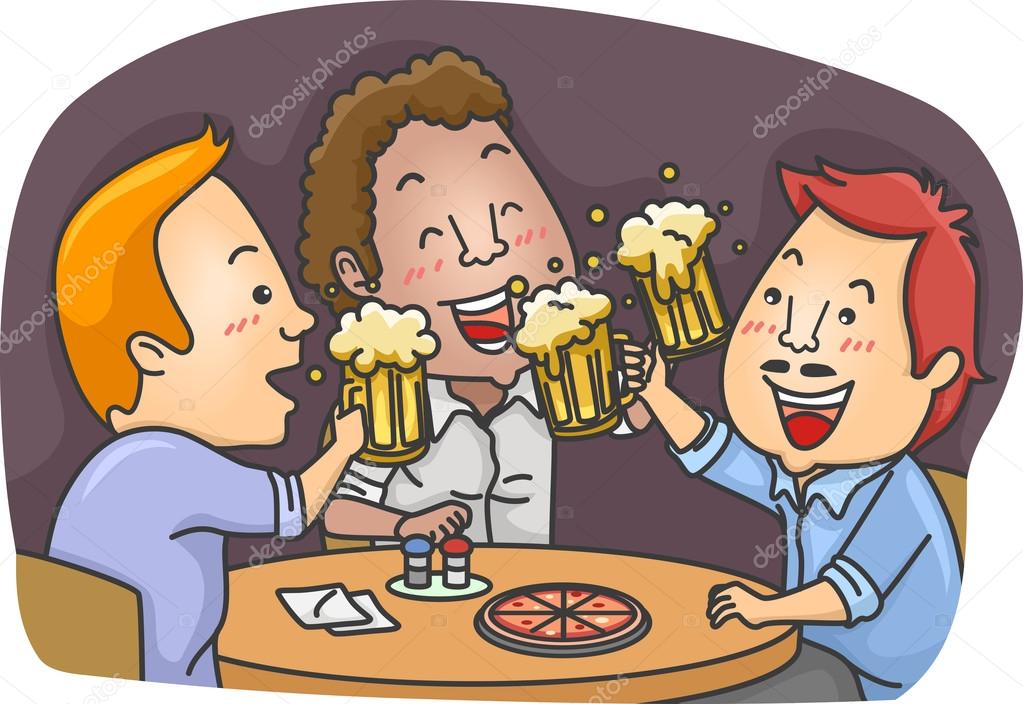 Hombres bebiendo cerveza — Foto de Stock #58948655 — Depositphotos
