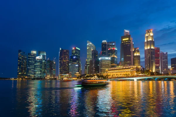 Singapore financial district skyline