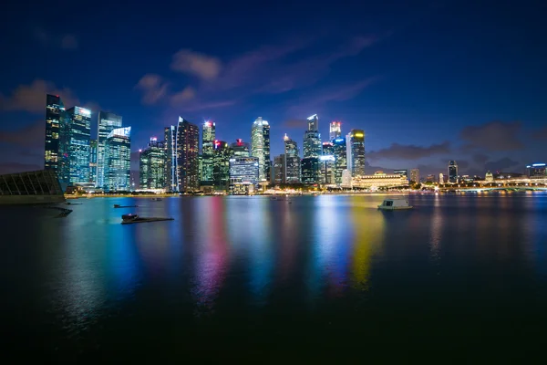 Singapore financial district skyline