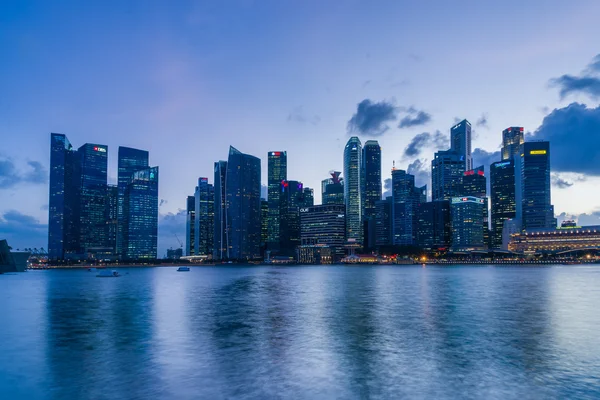 Singapore financial district skyline