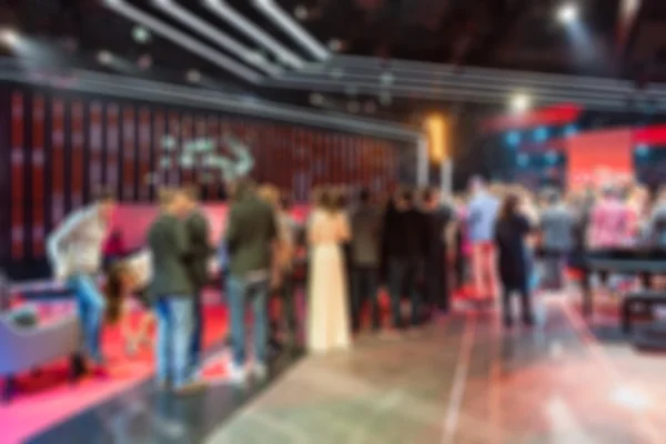 TV show filming backstage blur background