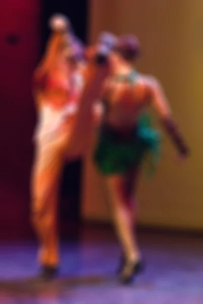 Contemporary dance performance bokeh blur background