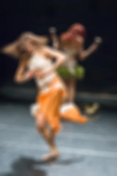 Contemporary dance performance bokeh blur background