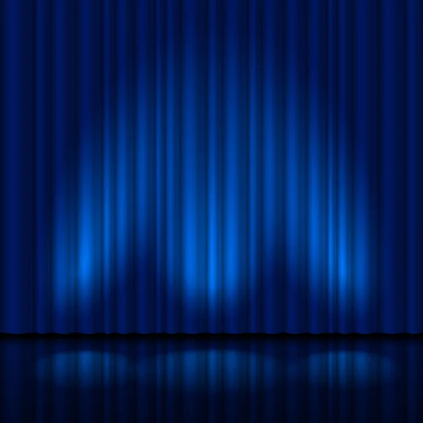 Realistic blue curtain Stock Image Everypixel