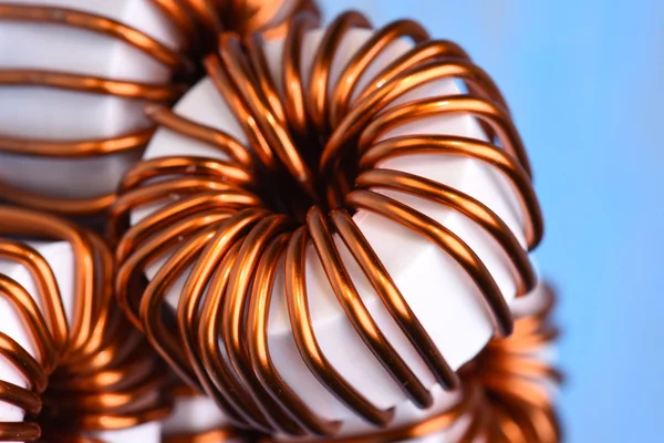 Macro of a copper coils
