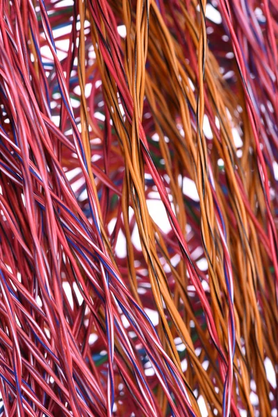 Closeup colored cables