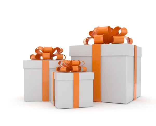 礼品盒用橙色弓箭 - 图库照片merznatalia#104