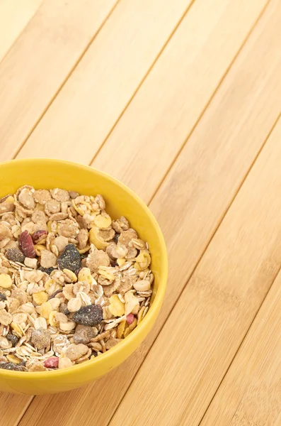 Cereal in bowl on table