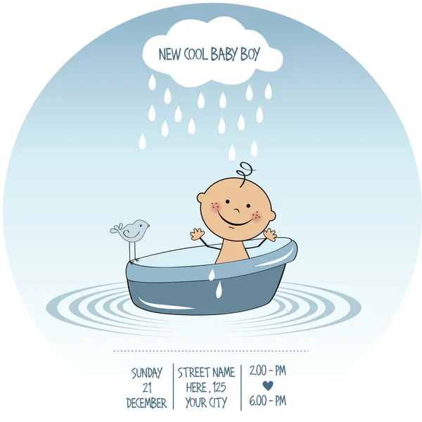 Baby boy shower card