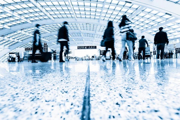 Passenger in high speed rail station