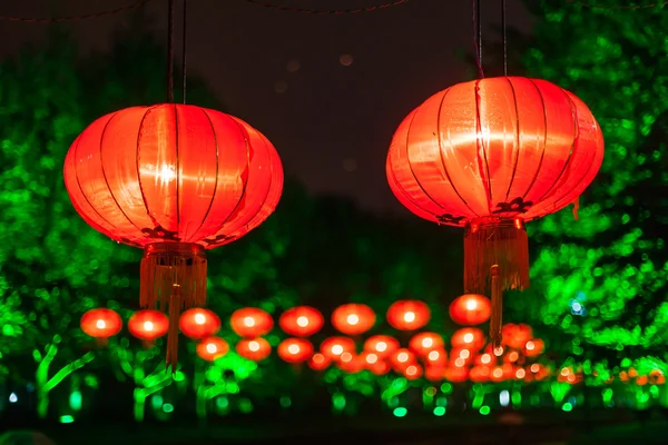 Exhibit of lanterns during the Lantern Festival