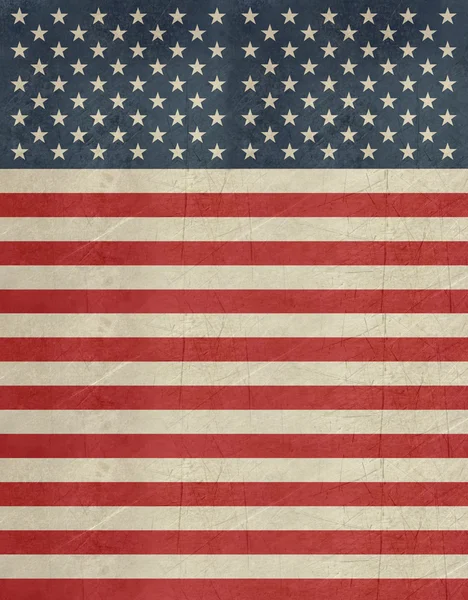Grunge American flag banner