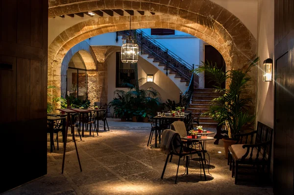 Retro romantic restaurant in a Majorca