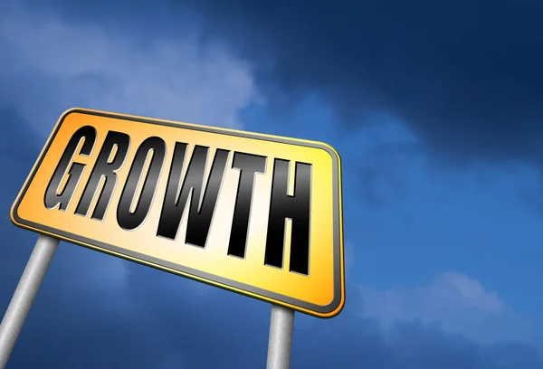 Growth, grow in economic market stock