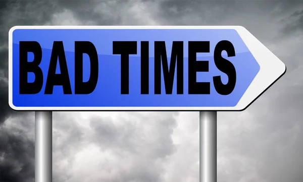 Bad times road sign